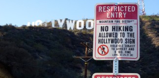Hollywood Sign Verbotssschilder