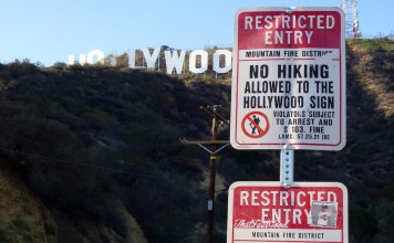 Hollywood Sign Verbotssschilder