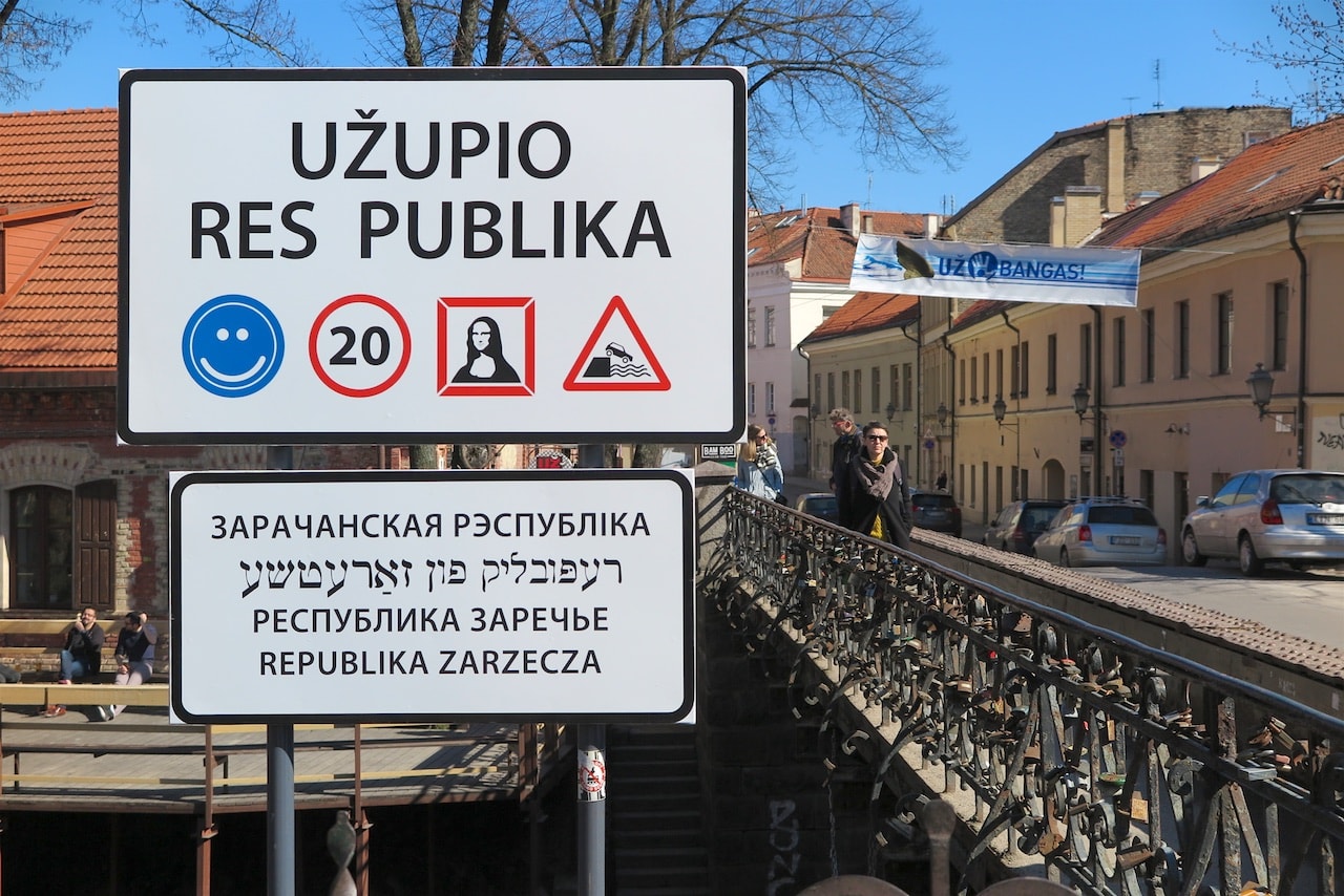 Künstlervirtel Uzupio: Unanhängigkeit von Litauen
